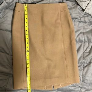 Loft 00 Tan Pencil Skirt